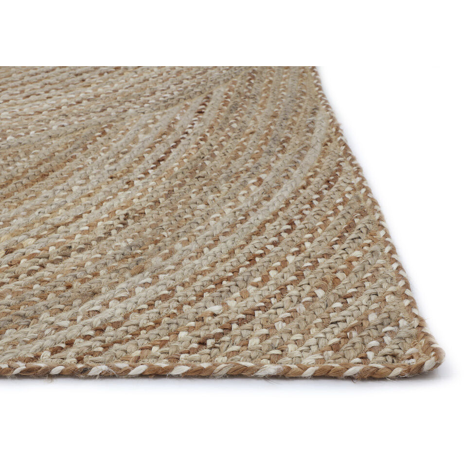 Prescott 168 X 120 inch Warm Natural Indoor Hand-Braided Rug, Hand-Braided